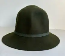 J. Crew Olive Green Felt Wool Hat NWT