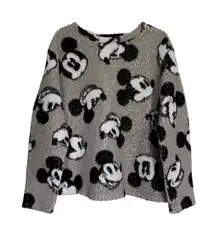 DISNEY‎ Mickey Mouse Adult XL Fuzzy Fleece Sleepwear Sweatshirt