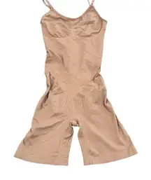 Heyshape Beige Shapewear Bodysuit Adjustable Straps Tummy Control Seamless Large