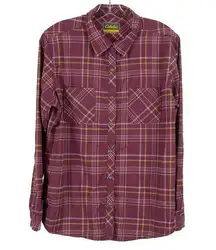 Cabela's  Women's Button Front Flannel Shirt Large