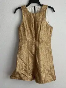 Rag & Bone Gold Renard Brocade Dress, Size 2 EXCELLENT $495