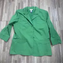 Charter Club Vibrant Green Women's Blazer XL