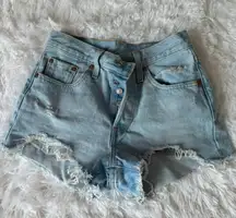 Levi’s 501 High-Waisted Denim Shorts