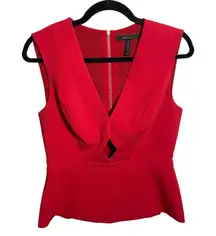 BCBG MAXAZRIA V-neck Top blouse size small