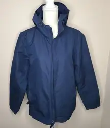 Everlane The City Anorak ReNew Blue Jacket Coat Size Medium‎ Hooded