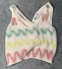 Wildfox knit tank top twist back large