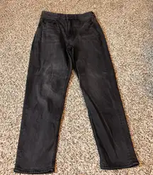 American Eagle Stretch Mom Jeans‎ Womens Size 6 Short Black Wash Denim