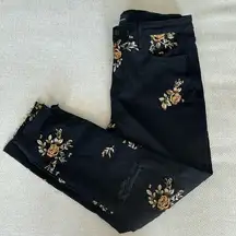 Driftwood  black embroidery jeans