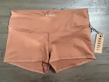 NWT NOBULL Women's Matte Short 2" - Small - Toffee Brown