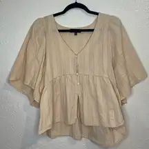 Trixxi Button front Flowy crop size XL in cream