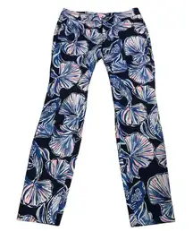 Lilly Pulitzer Blue and‎ Pink Straight Leg Jeans