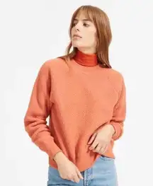 Everlane The ReNew Fleece Raglan Sweatshirt pullover crew neck size medium