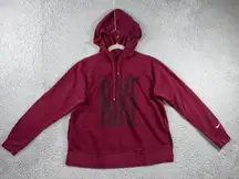 Nike Dri-FIT Hoodie Women Medium Sparkle‎ Logo Spell Out Swoosh Active Pullover