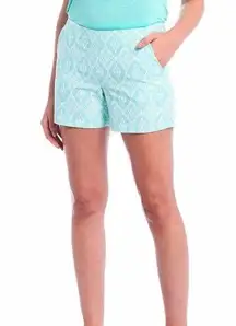 NWT Southern Tide Alice Ikat Bermuda Teal Jacquard Shorts