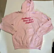 Gentlemen… Start Your Engines Womens Baby Pink Sweatshirt Hoodie Medium Car Girl