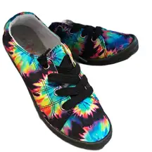 Jelly pop Dallas Tie-Dye canvas Sneakers with black laces size 7.5 new