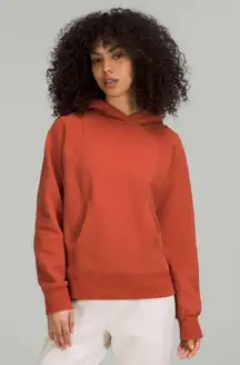 LULULEMON Loungeful Hoodie Sweatshirt Pullover Fleece in Red Rock Size 6