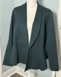 Studio By Torrid Emerald Green Blazer, Lapels, Front Closure, Size 3