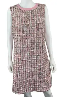 VOY NWT Pink Tweed Dress Size L