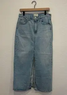 NWT Universal thread denim midi skirt with front slit