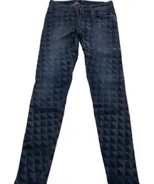 Genetic Denim Jeans Womens 25 Blue The Shya Jaws Skinny Denim‎ Coated