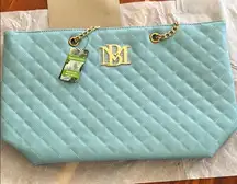 Quilted Blue Tote Bag​