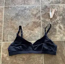 Skims Fits Everybody Crossover Bralette Onyx Medium
