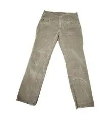 Jag Jeans Womens Jeans 10 High Rise Straight Leg Pull-On Corduroy Jeans Beige