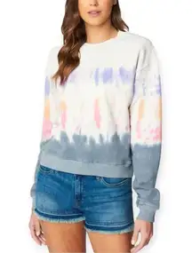 BlankNYC | NWT | XS | Into The Groove Ombré Tie-Dye Cropped Crewneck Sweatshirt