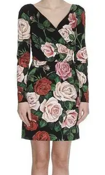 nwt dolce&gabanna rose print dress