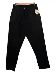 Woolrich Country‎ Corduroy Pants Women's Size 14 Black High Rise Preppy NWT