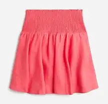 J. Crew Smocked Waist‎ Linen Mini Skirt NWT Size Small