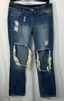 TwentyOne Black By Rue21 Jeans Distressed‎  Stonewash Size 5/6