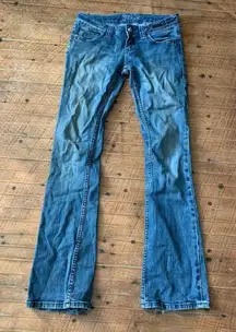 Miss Me distressed bling rhinestone size 26 western bootcut jeans