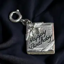 Vintage  Happy Birthday Book Charm