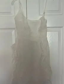 Elegant White Floral Dress