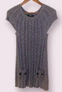 Style & Co . Short Sleeve Cable Knit Sweater Dress - size small