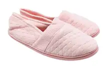ChicNChic Womens Clog Slippers Fabric Slip On Quilted Pink Size XL US 8