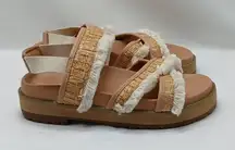 Coconuts By Matisse Fuji Platform Sandals Shoes Women's Size 6M Tan Beige