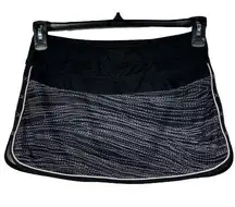 Athleta SZ 2 Ramp It Up Skort Abstract Activewear Zip Pocket Stretch Liner Golf