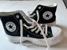 Converse All Star Lugged Platform Womens Size 9 40 Shoes Black White Athletic
