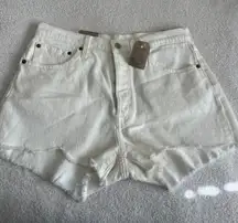 Brand new white Levi shorts