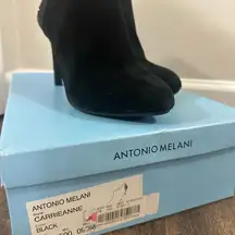 ANTONIO MELANI Black Ankle Booties