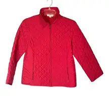 Pendleton Quilted Jacket Pink Women's Size‎ Medium Comfort