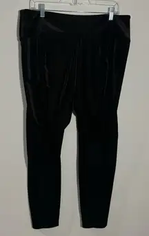 White House Black‎ Market Velvet Corduroy WHBM Runway Legging Black 18 Petite