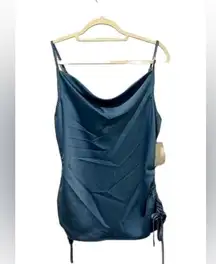 1•State blue tank top with adjustable strings at bottom of both sides (NWT)