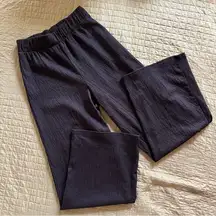 H&M Black Gauze Wide Leg Pants