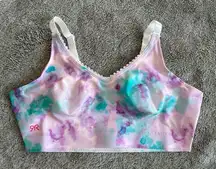 Ruby Ribbon Heritage Pastel Tie Dye Demiette Bra Size 34 Style 1799
