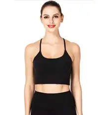 Camisole Yoga Workout Sports Bra Black S