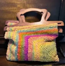 Vintage Knitted Top Handle Bag